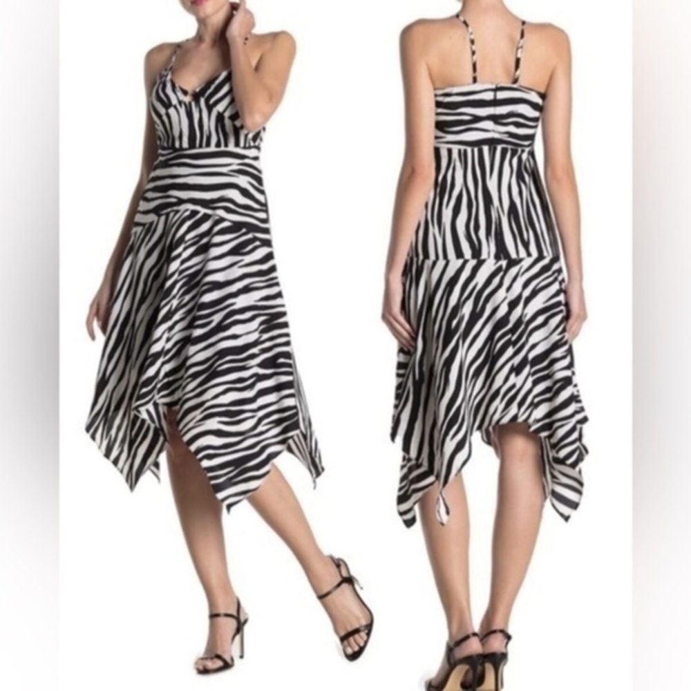 NWT Walter Baker zebra striped Pereira dress Size 4